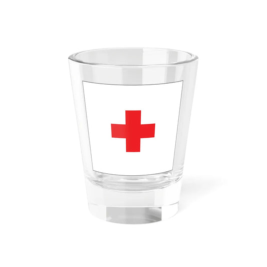 RedCrossFlag-USNSpec (United States) Shot Glass 1.5oz 1.5oz - Go Mug Yourself