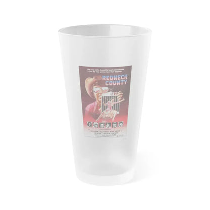 REDNECK COUNTY (POOR PRETTY EDDIE) 1975 Movie Poster - Frosted Pint Glass 16oz Default Title - Go Mug Yourself