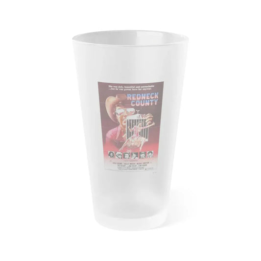 REDNECK COUNTY (POOR PRETTY EDDIE) 1975 Movie Poster - Frosted Pint Glass 16oz Default Title - Go Mug Yourself