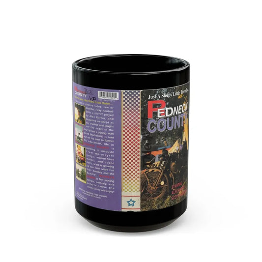 REDNECK COUNTY (VHS COVER) - Black Coffee Mug 15oz - Go Mug Yourself