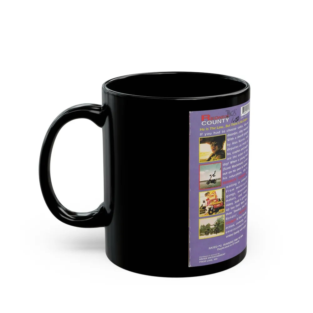 REDNECK COUNTY (VHS COVER) - Black Coffee Mug-Go Mug Yourself