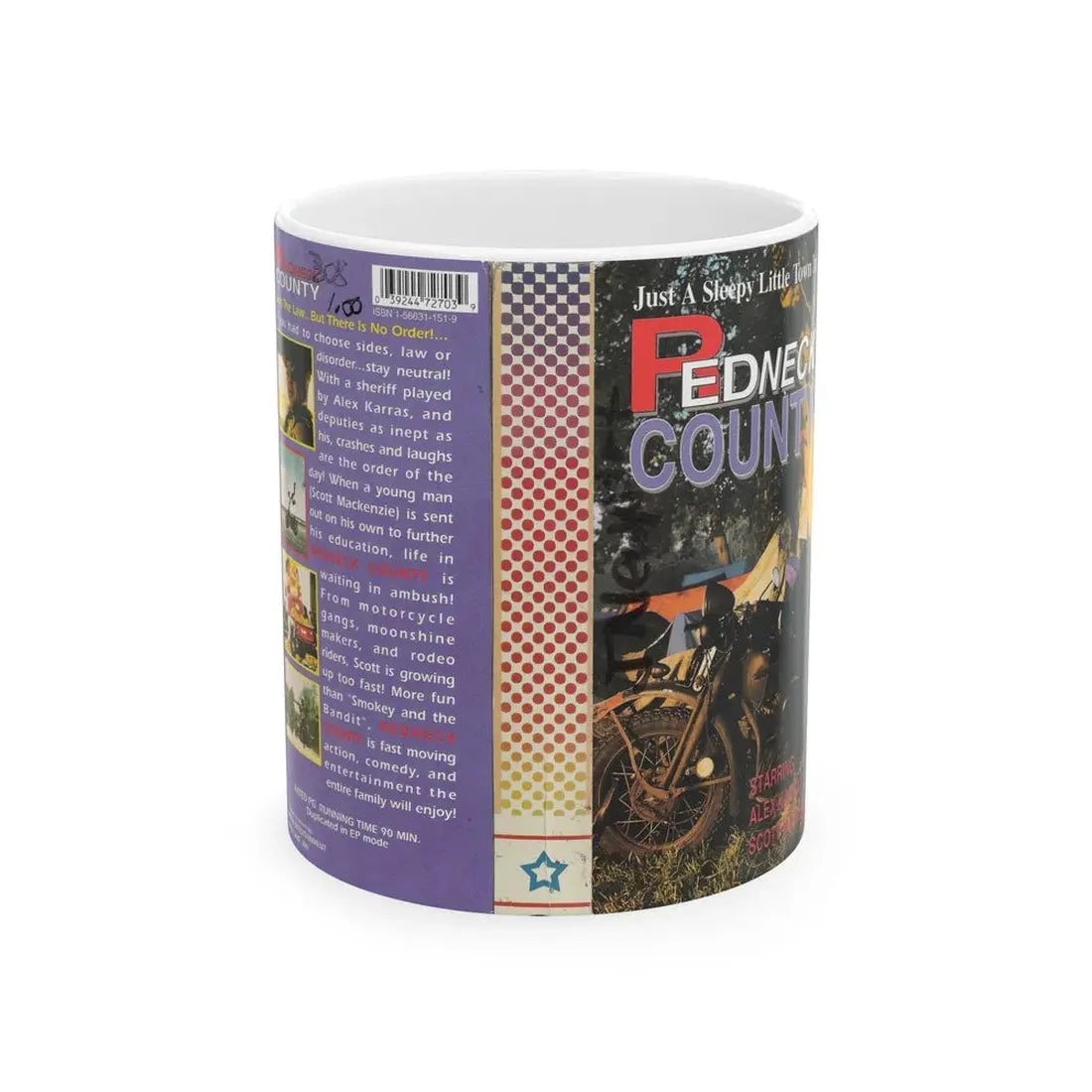 REDNECK COUNTY (VHS COVER) - White Coffee Mug 11oz - Go Mug Yourself