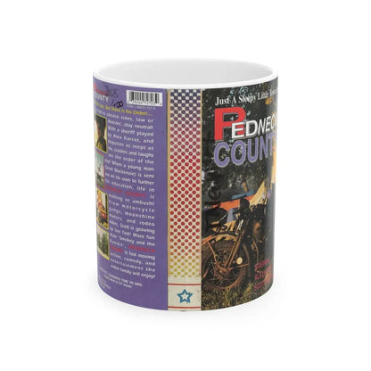 REDNECK COUNTY (VHS COVER) - White Coffee Mug 11oz - Go Mug Yourself