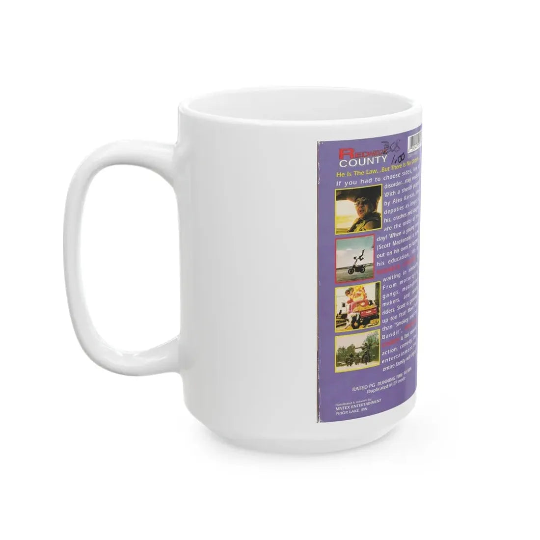 REDNECK COUNTY (VHS COVER) - White Coffee Mug - Go Mug Yourself