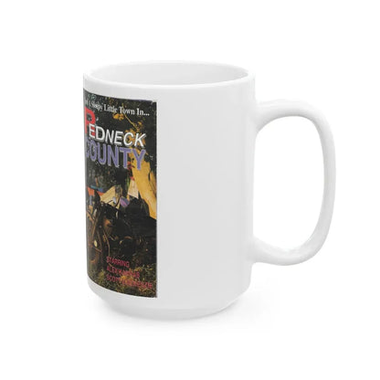 REDNECK COUNTY (VHS COVER) - White Coffee Mug - Go Mug Yourself