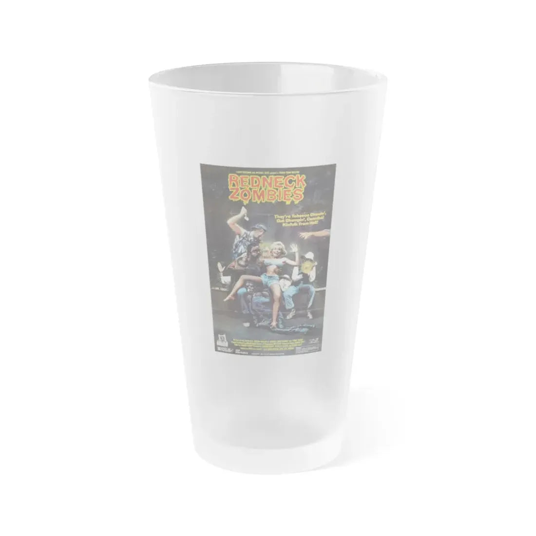 REDNECK ZOMBIES (2) 1989 Movie Poster - Frosted Pint Glass 16oz Default Title - Go Mug Yourself