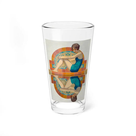 Reflection, Collier's magazine cover, June 15, 1929 (Magazine Illustration) Pint Glass 16oz 16oz - Go Mug Yourself