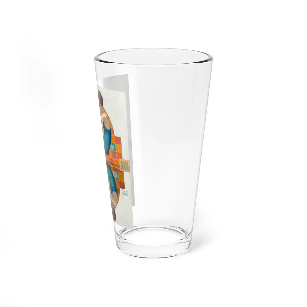 Reflection, Collier's magazine cover, June 15, 1929 (Magazine Illustration) Pint Glass 16oz-Go Mug Yourself