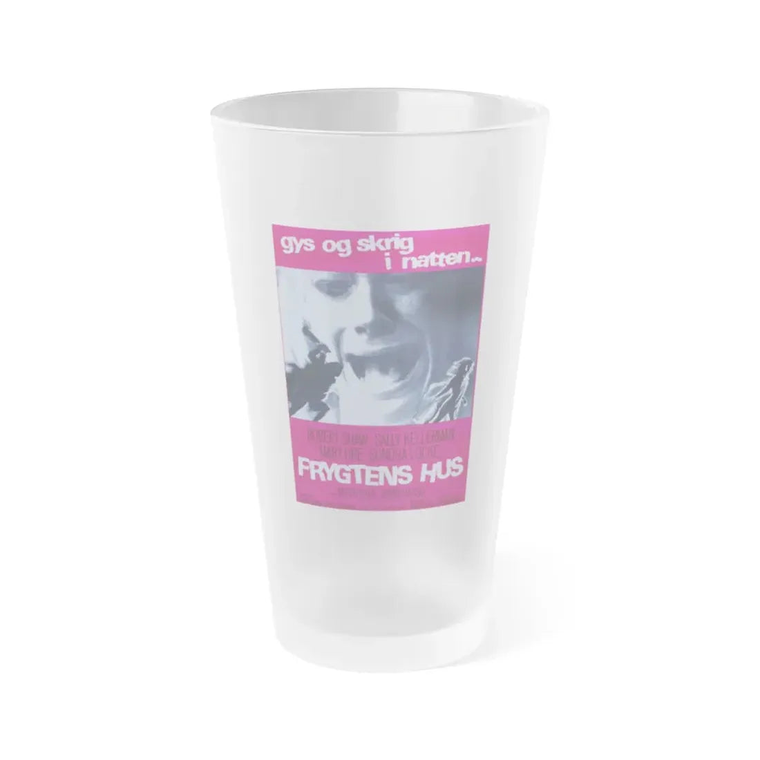 REFLECTION OF FEAR (DANISH) 1972 Movie Poster - Frosted Pint Glass 16oz Default Title - Go Mug Yourself