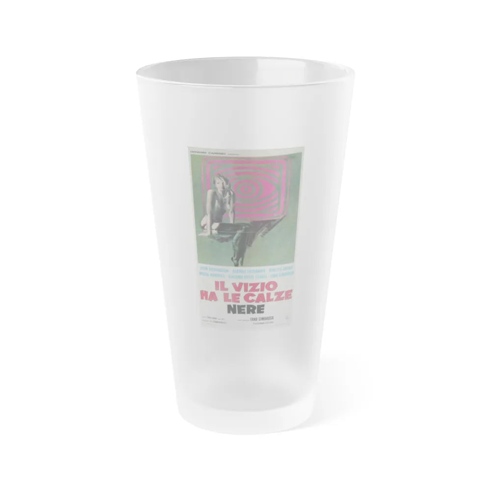 REFLECTIONS IN BLACK 1975 Movie Poster - Frosted Pint Glass 16oz-Go Mug Yourself