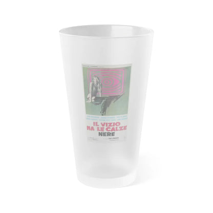 REFLECTIONS IN BLACK 1975 Movie Poster - Frosted Pint Glass 16oz-Go Mug Yourself