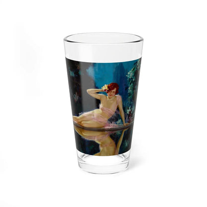 Reflections (Magazine Illustration) Pint Glass 16oz-16oz-Go Mug Yourself