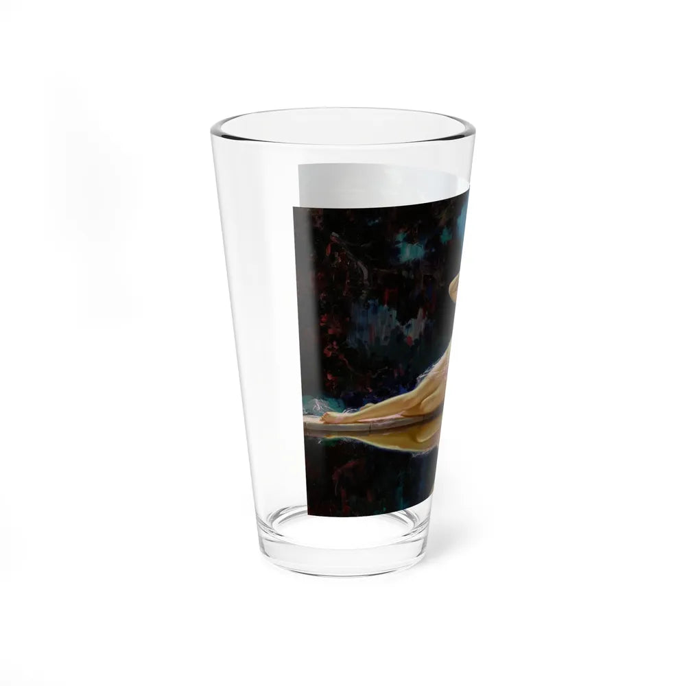 Reflections (Magazine Illustration) Pint Glass 16oz-Go Mug Yourself