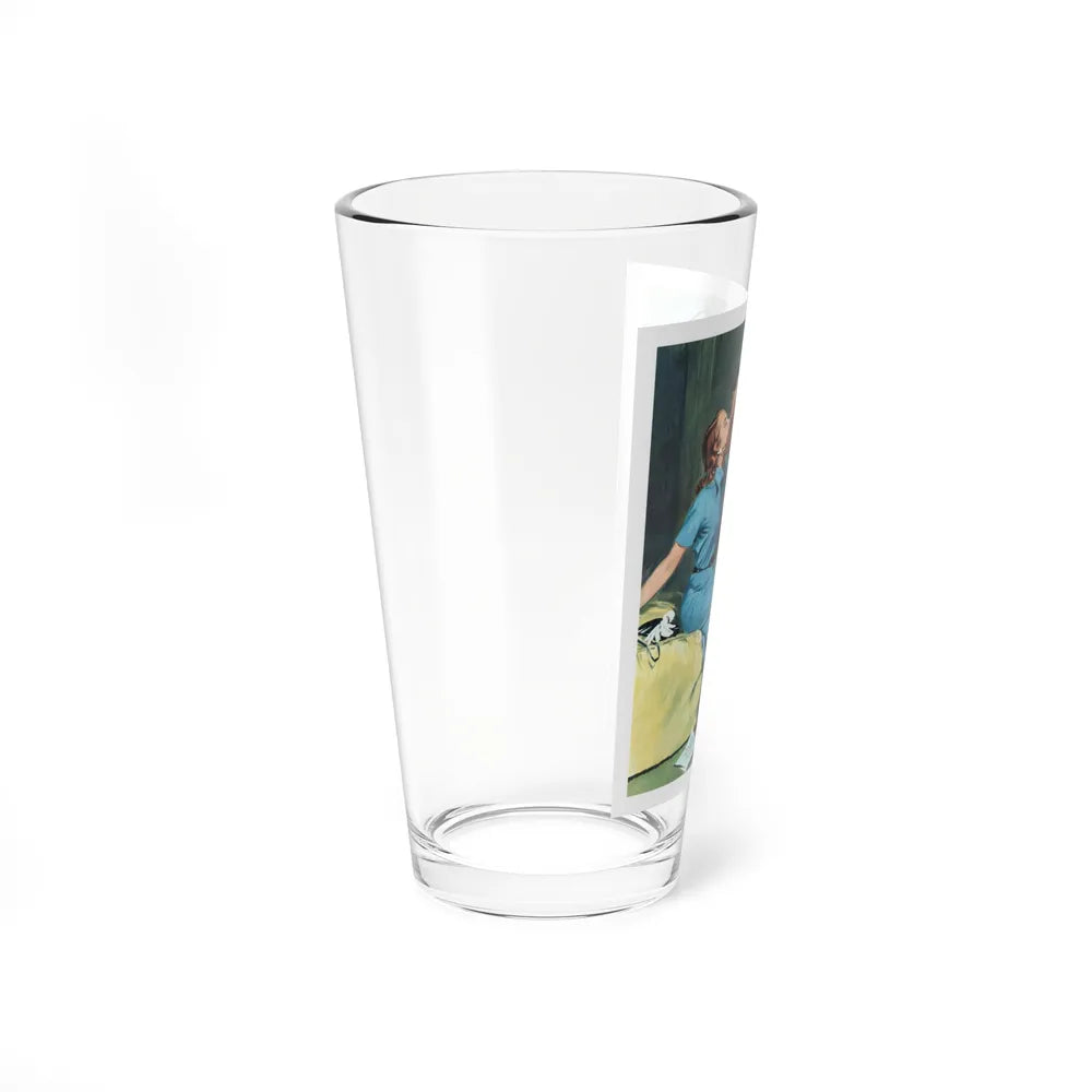 Reflex Curve by Charles Einstein, Collier's magazine, 1952 (Magazine Illustration) Pint Glass 16oz-Go Mug Yourself