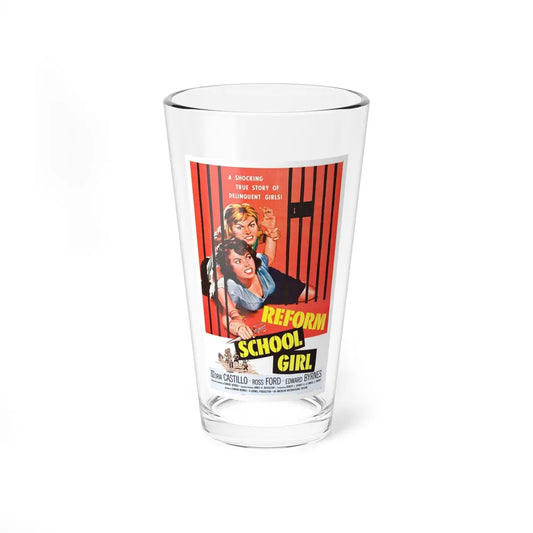 REFORM SCHOOL GIRL 1957 Movie Poster - Pint Glass 16oz-16oz-Go Mug Yourself