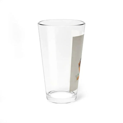 Refreshment on the Beach, Coca-Cola advertisement (Magazine Illustration) Pint Glass 16oz - Go Mug Yourself