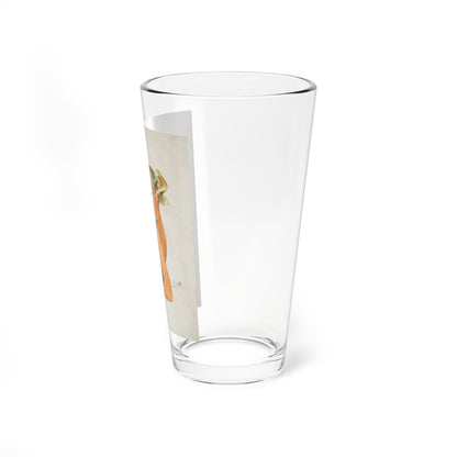 Refreshment on the Beach, Coca-Cola advertisement (Magazine Illustration) Pint Glass 16oz-Go Mug Yourself