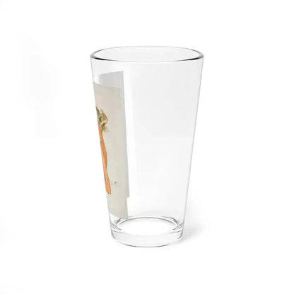 Refreshment on the Beach, Coca-Cola advertisement (Magazine Illustration) Pint Glass 16oz - Go Mug Yourself