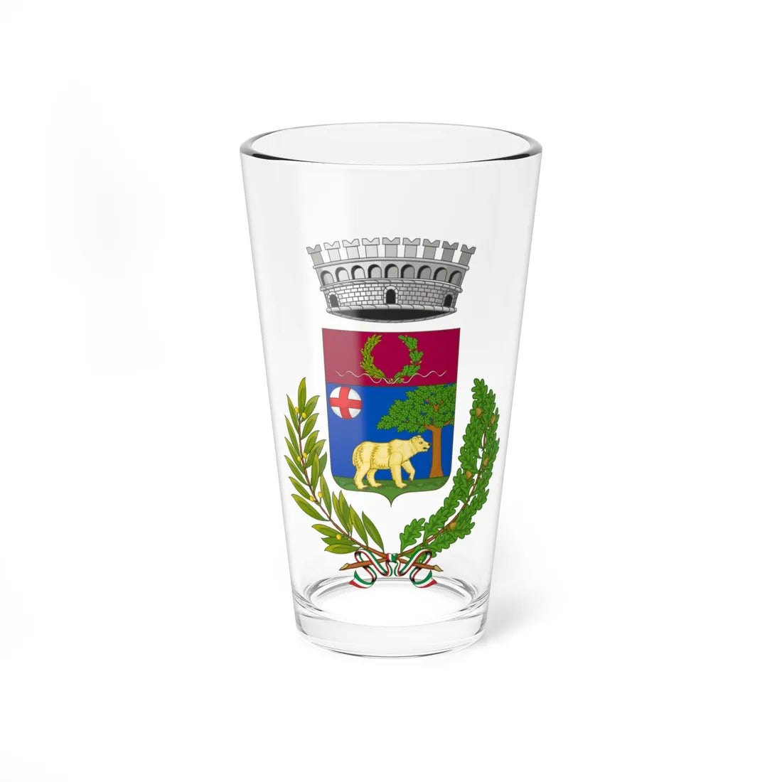 Reggello-Stemma (Italy) (Coat of Arms) Pint Glass 16oz 16oz - Go Mug Yourself