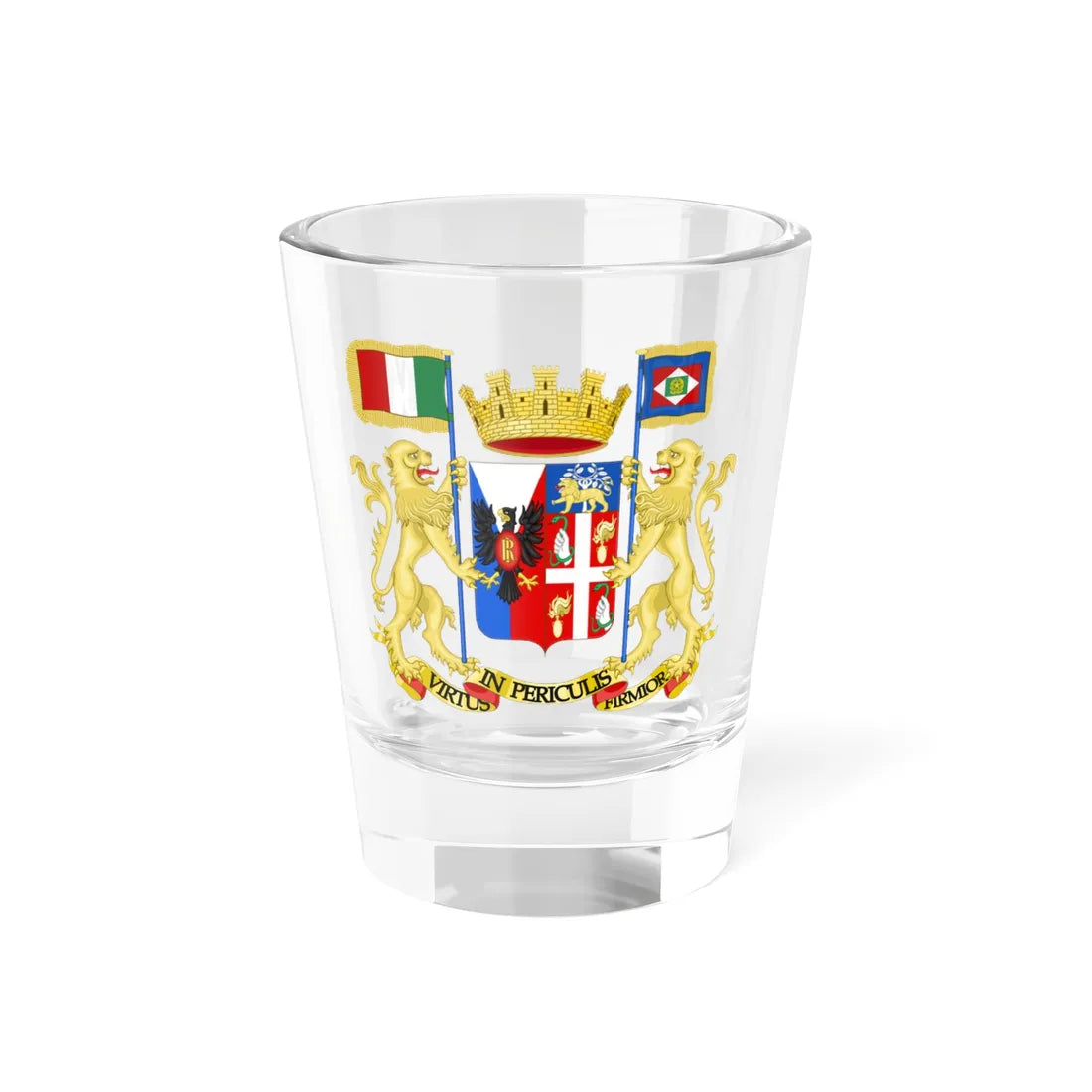 Reggimento dei Corazzieri-Stemma (Italy) (Coat of Arms) Shot Glass 1.5oz 1.5oz - Go Mug Yourself