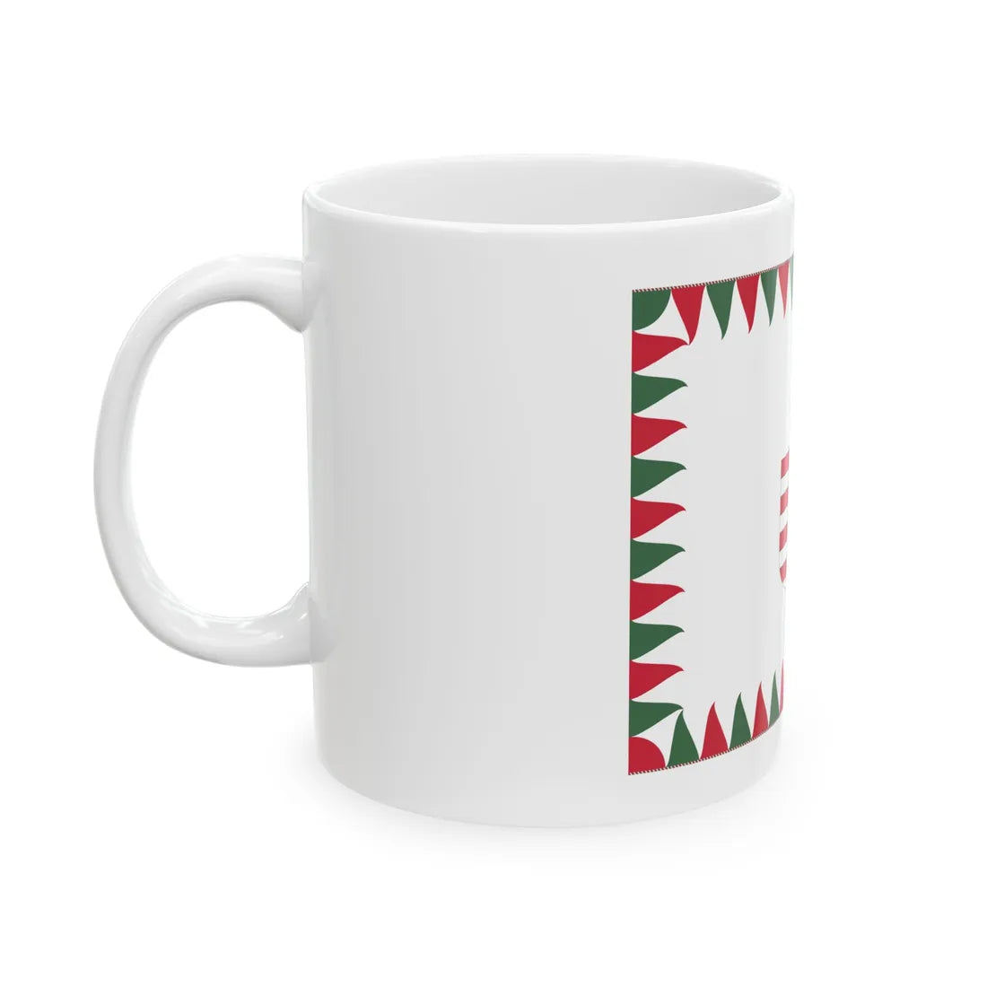 Regimental Colour of the 1st Infantry Division of the Hungarian Defence Forces 1946-1949 (Hungary) White Coffee Mug - Go Mug Yourself