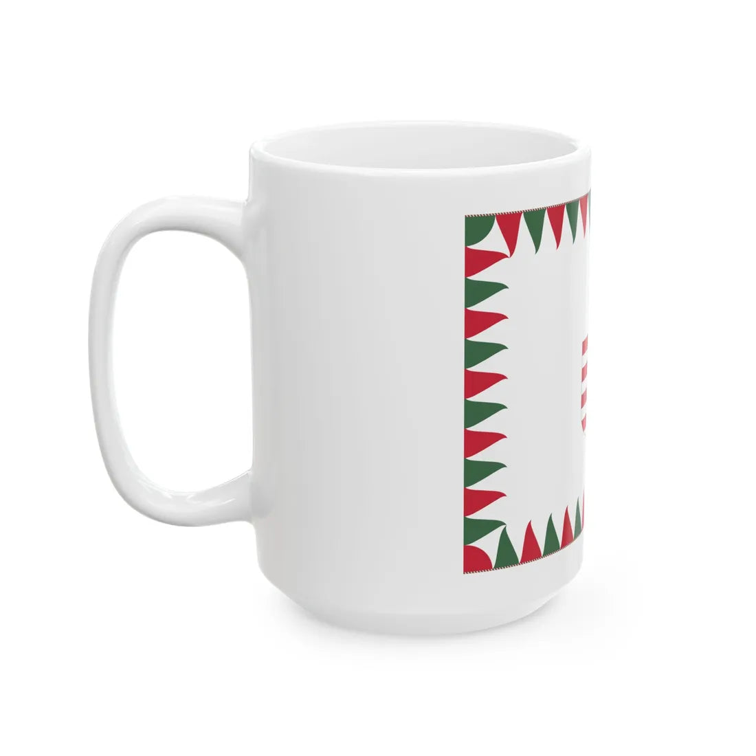 Regimental Colour of the 1st Infantry Division of the Hungarian Defence Forces 1946-1949 (Hungary) White Coffee Mug - Go Mug Yourself