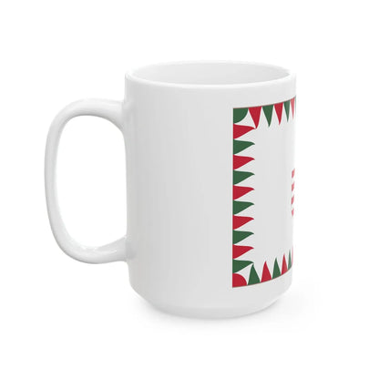 Regimental Colour of the 1st Infantry Division of the Hungarian Defence Forces 1946-1949 (Hungary) White Coffee Mug - Go Mug Yourself