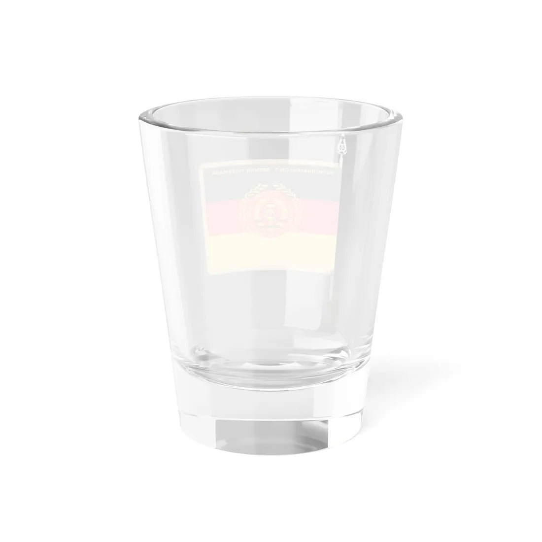 Regimental colours of NVA East Germany 7 Pirna PionierBattaillon Arthur Thiermann (Germany) Shot Glass 1.5oz - Go Mug Yourself