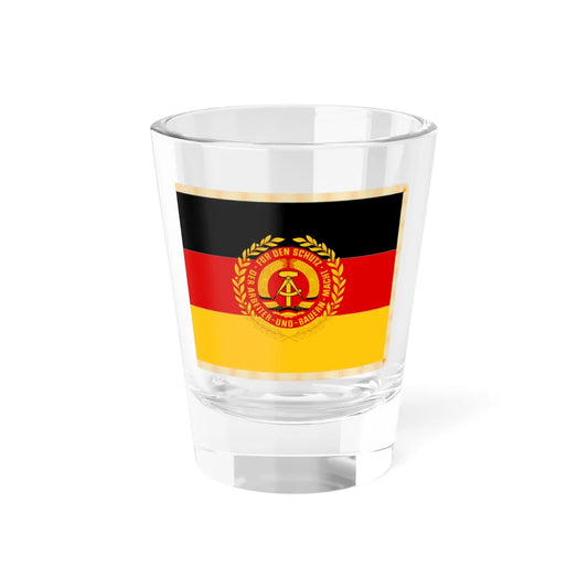 Regimental colours of NVA East Germany alternative version (Germany) Shot Glass 1.5oz 1.5oz - Go Mug Yourself