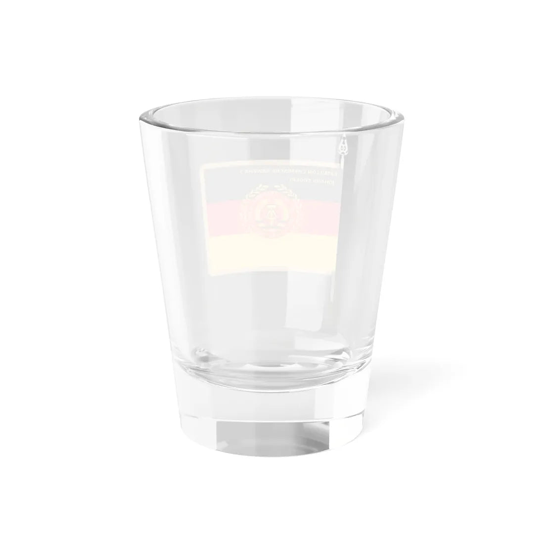 Regimental colours of NVA East Germany Bataillon Chemische Abwehr 7 Pirna (Germany) Shot Glass 1.5oz - Go Mug Yourself