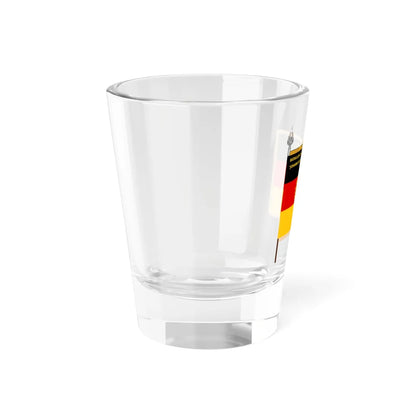 Regimental colours of NVA East Germany Bataillon Chemische Abwehr 7 Pirna (Germany) Shot Glass 1.5oz - Go Mug Yourself