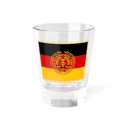 Regimental colours of NVA East Germany (Germany) Shot Glass 1.5oz 1.5oz - Go Mug Yourself