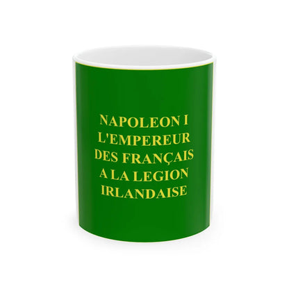 Regimental Colours of the Irish Legion Reverse (Ireland) White Coffee Mug 11oz - Go Mug Yourself