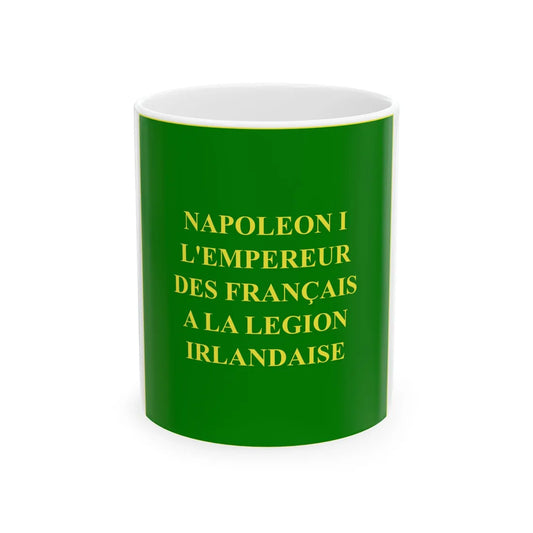 Regimental Colours of the Irish Legion Reverse (Ireland) White Coffee Mug 11oz - Go Mug Yourself