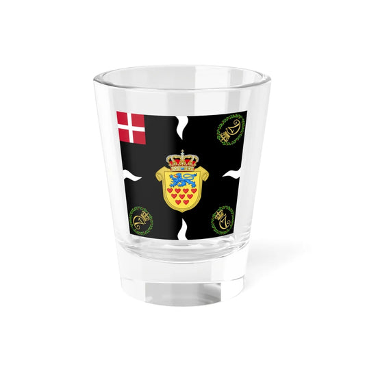 Regimental flag of 3rd Jutland Infantry Regiment (Denmark) Shot Glass 1.5oz 1.5oz - Go Mug Yourself