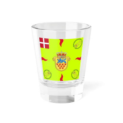 Regimental flag of Aarhus Infantry Regiment (Denmark) Shot Glass 1.5oz 1.5oz - Go Mug Yourself