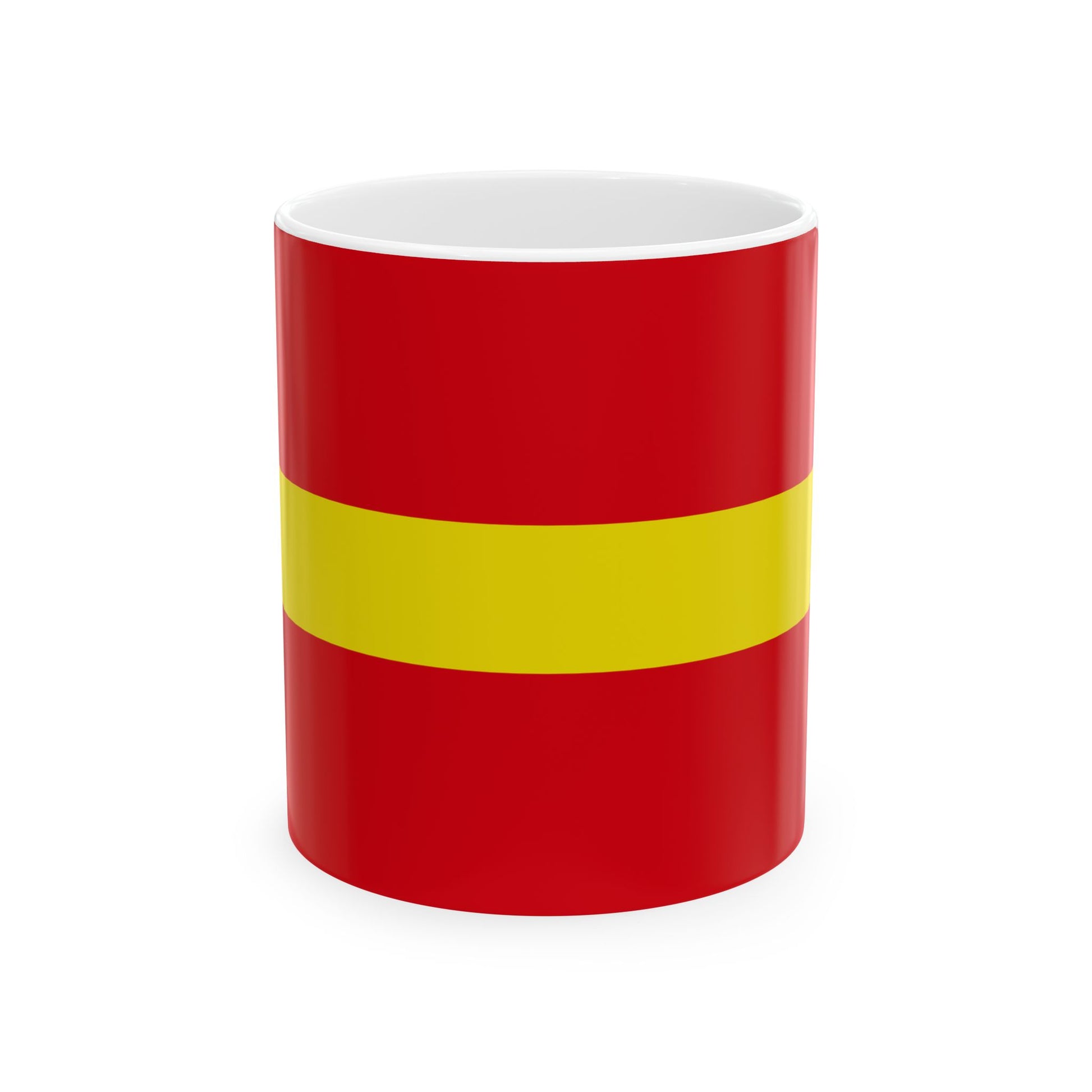 Regimental flag of Algiers (Algeria) White Coffee Mug-11oz-Go Mug Yourself