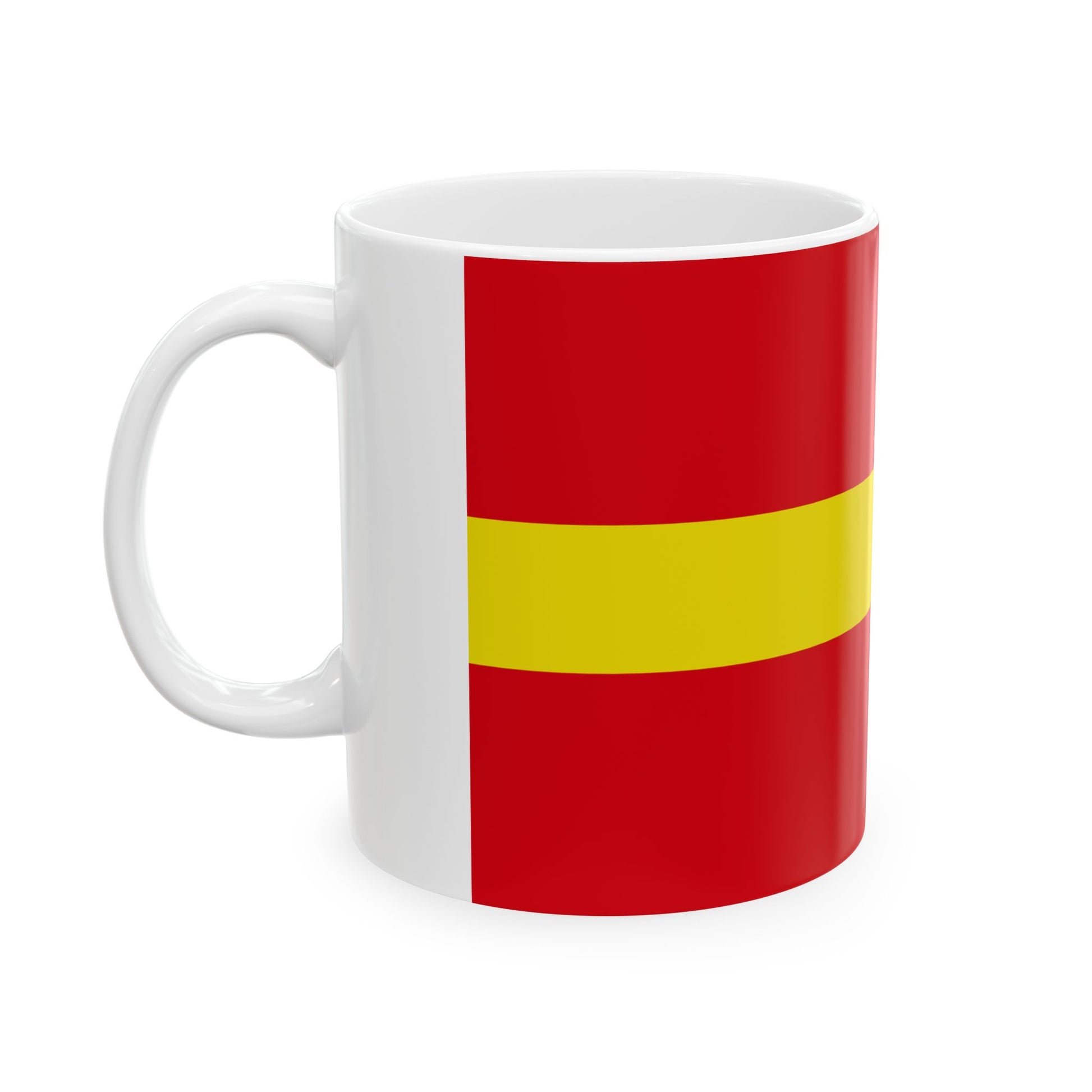 Regimental flag of Algiers (Algeria) White Coffee Mug-Go Mug Yourself