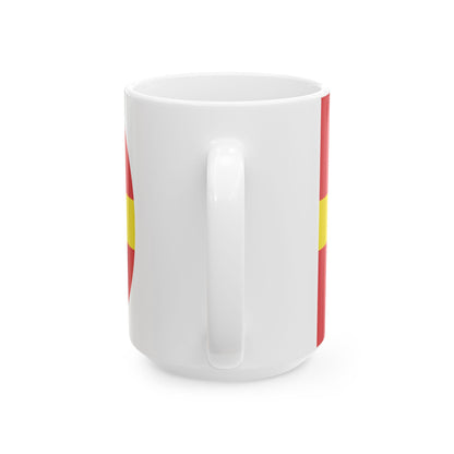 Regimental flag of Algiers (Algeria) White Coffee Mug-Go Mug Yourself