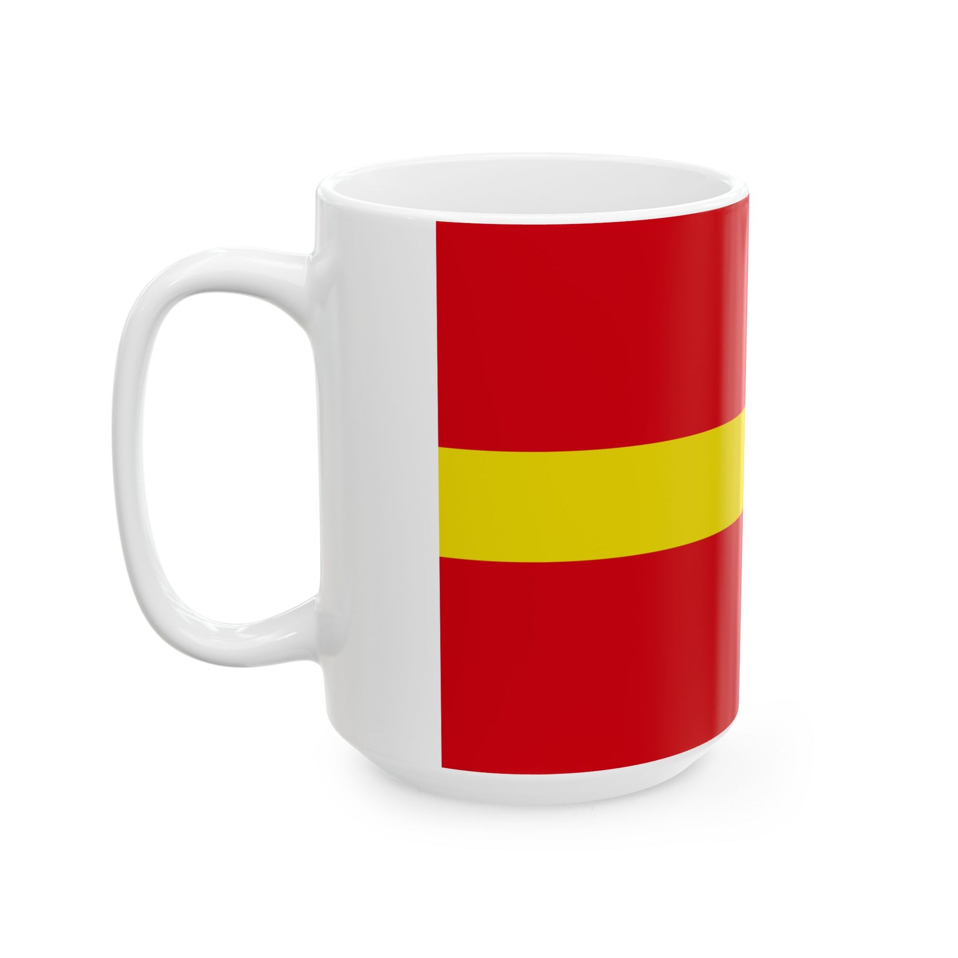 Regimental flag of Algiers (Algeria) White Coffee Mug-Go Mug Yourself