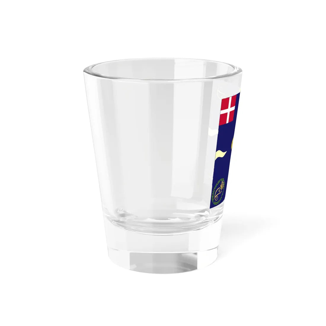Regimental flag of Copenhagen Infantry Regiment (Denmark) Shot Glass 1.5oz - Go Mug Yourself
