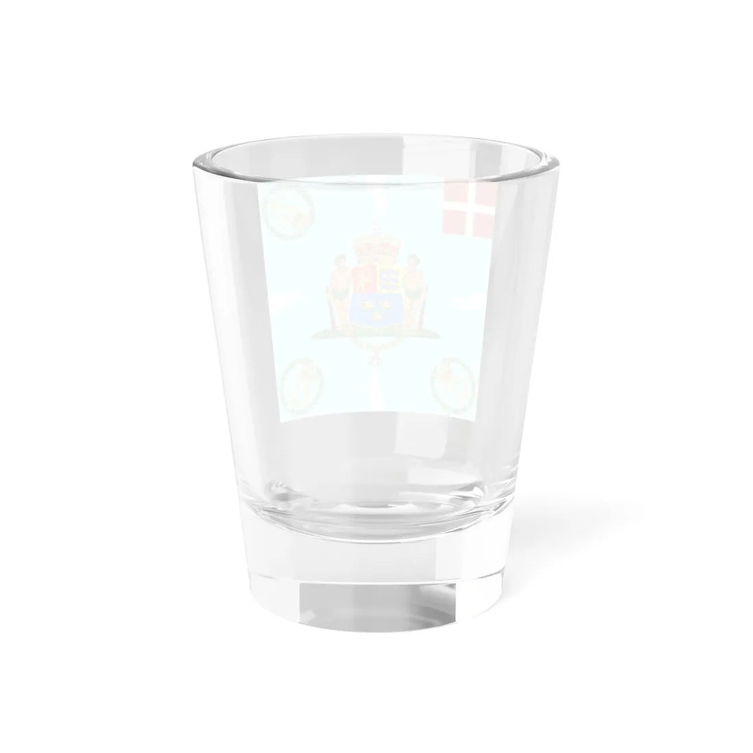 Regimental flag of Crown Princes Regiment Denmark (Denmark) Shot Glass 1.5oz - Go Mug Yourself