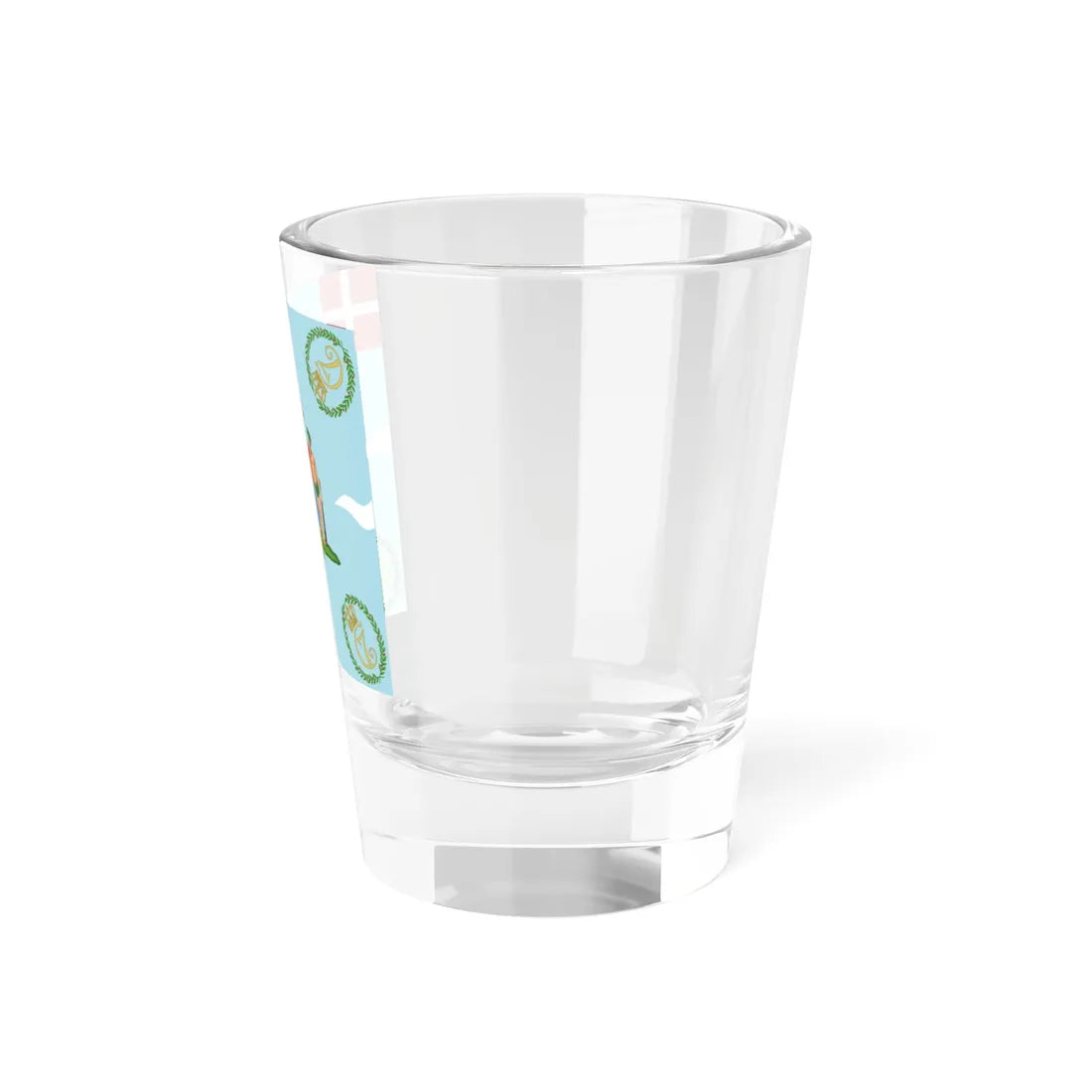 Regimental flag of Crown Princes Regiment Denmark (Denmark) Shot Glass 1.5oz - Go Mug Yourself