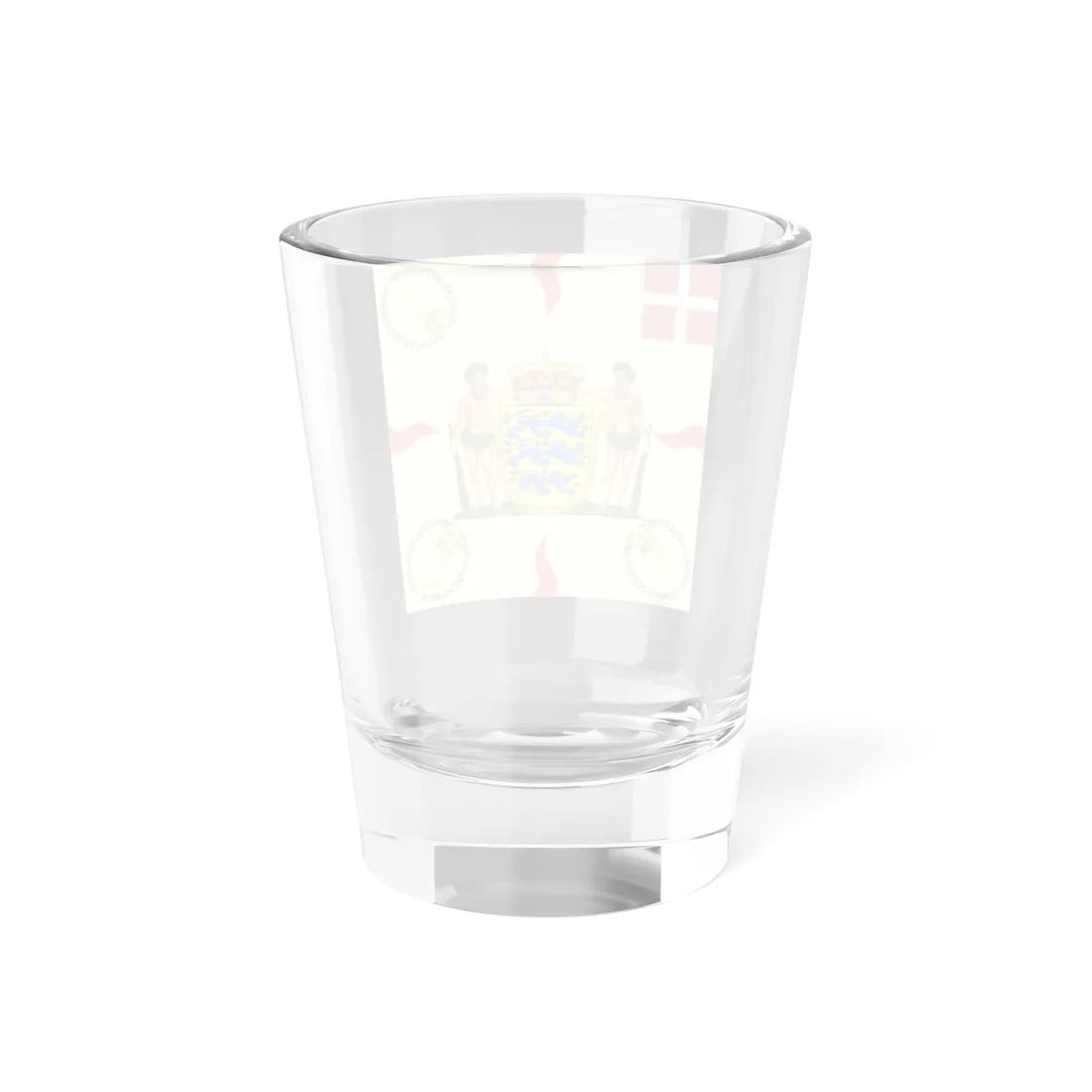 Regimental flag of Danish Life Regiment Denmark (Denmark) Shot Glass 1.5oz - Go Mug Yourself