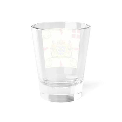 Regimental flag of Danish Life Regiment Denmark (Denmark) Shot Glass 1.5oz - Go Mug Yourself