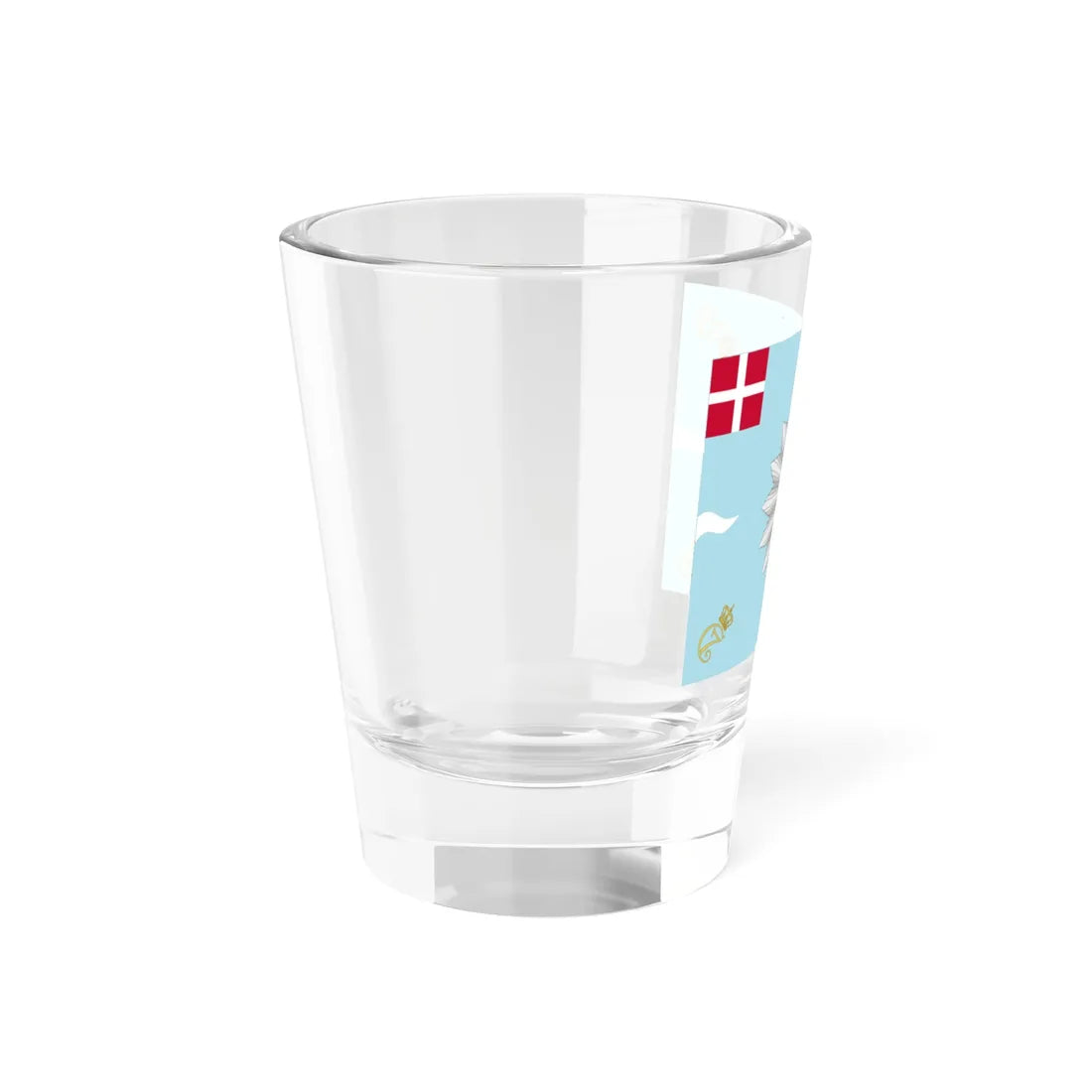 Regimental flag of Funen Infantry Regiment 1778-1785 (Denmark) Shot Glass 1.5oz - Go Mug Yourself