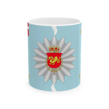 Regimental flag of Funen Infantry Regiment 1778-1785 (Denmark) White Coffee Mug 11oz - Go Mug Yourself