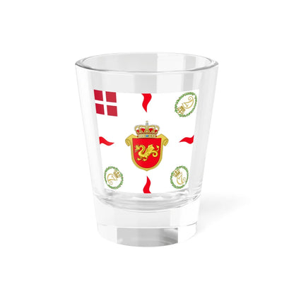 Regimental flag of Funen Infantry Regiment (Denmark) Shot Glass 1.5oz 1.5oz - Go Mug Yourself