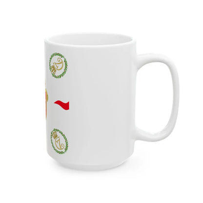 Regimental flag of Funen Infantry Regiment (Denmark) White Coffee Mug - Go Mug Yourself