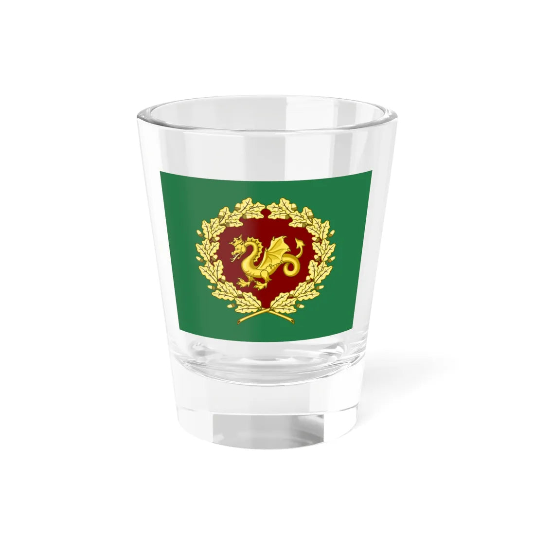 Regimental flag of NYPL b14896507-465782 (Denmark) Shot Glass 1.5oz 1.5oz - Go Mug Yourself